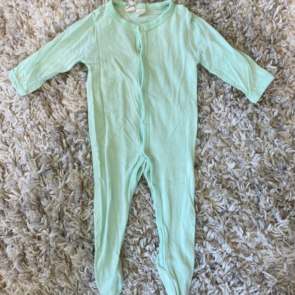 Kyte Baby footie in Mint 0-3